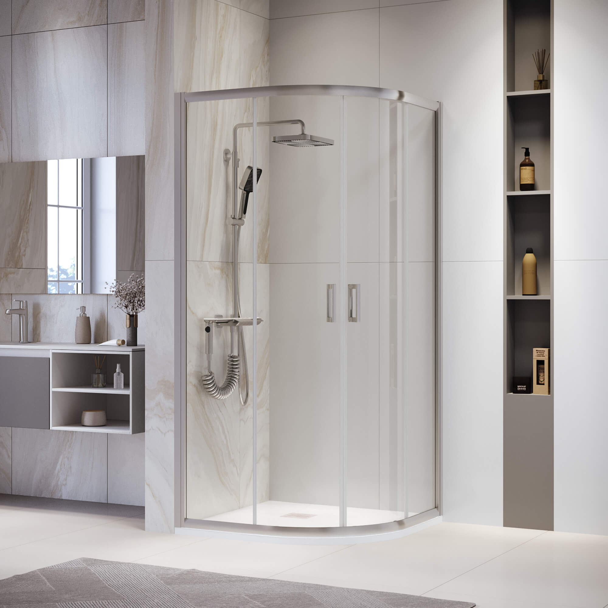 Душевой уголок RGW PA-52 (Прозрачное, 800x800)