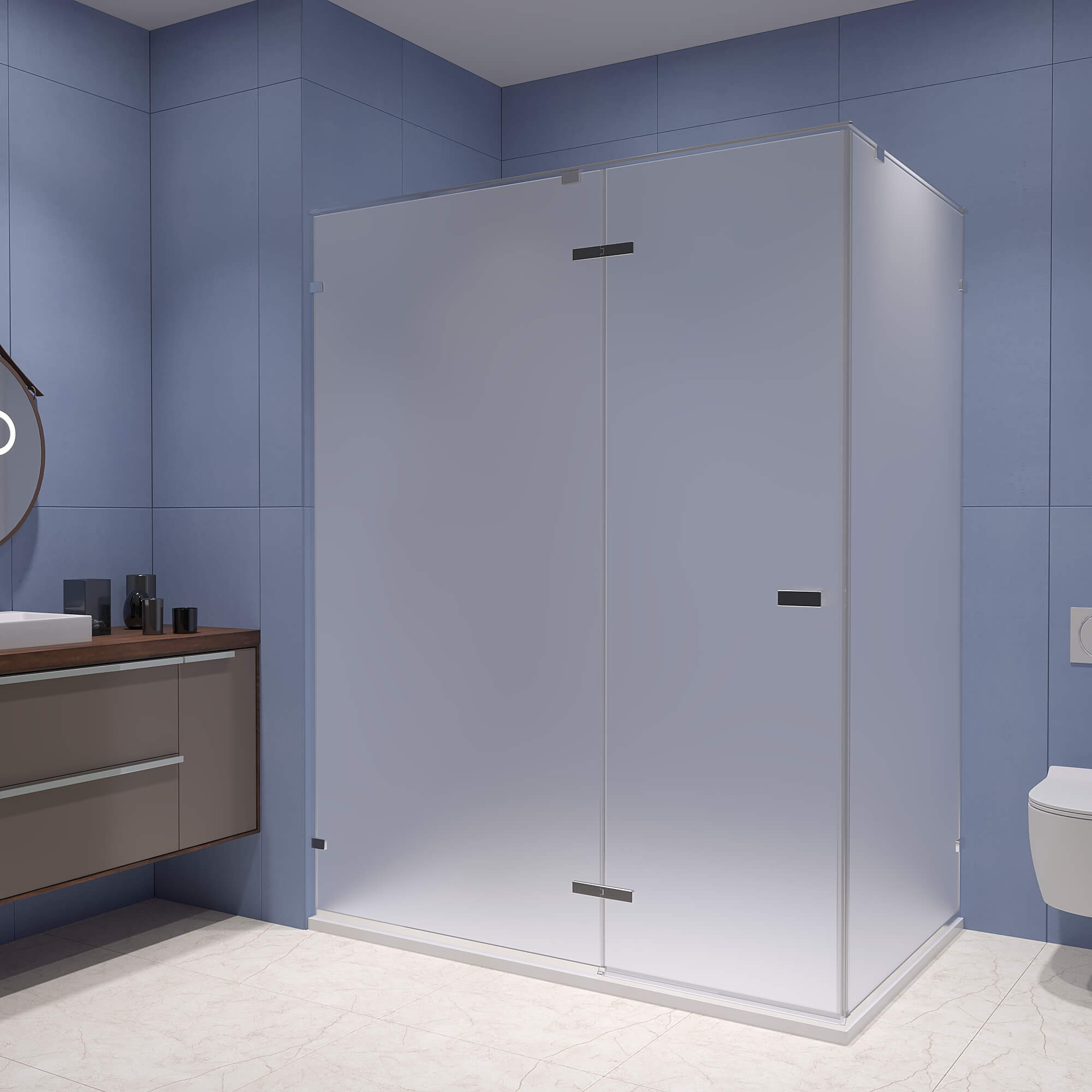 Душевой уголок RGW SV-040 (Матовое-Сатинат, 1000x800)