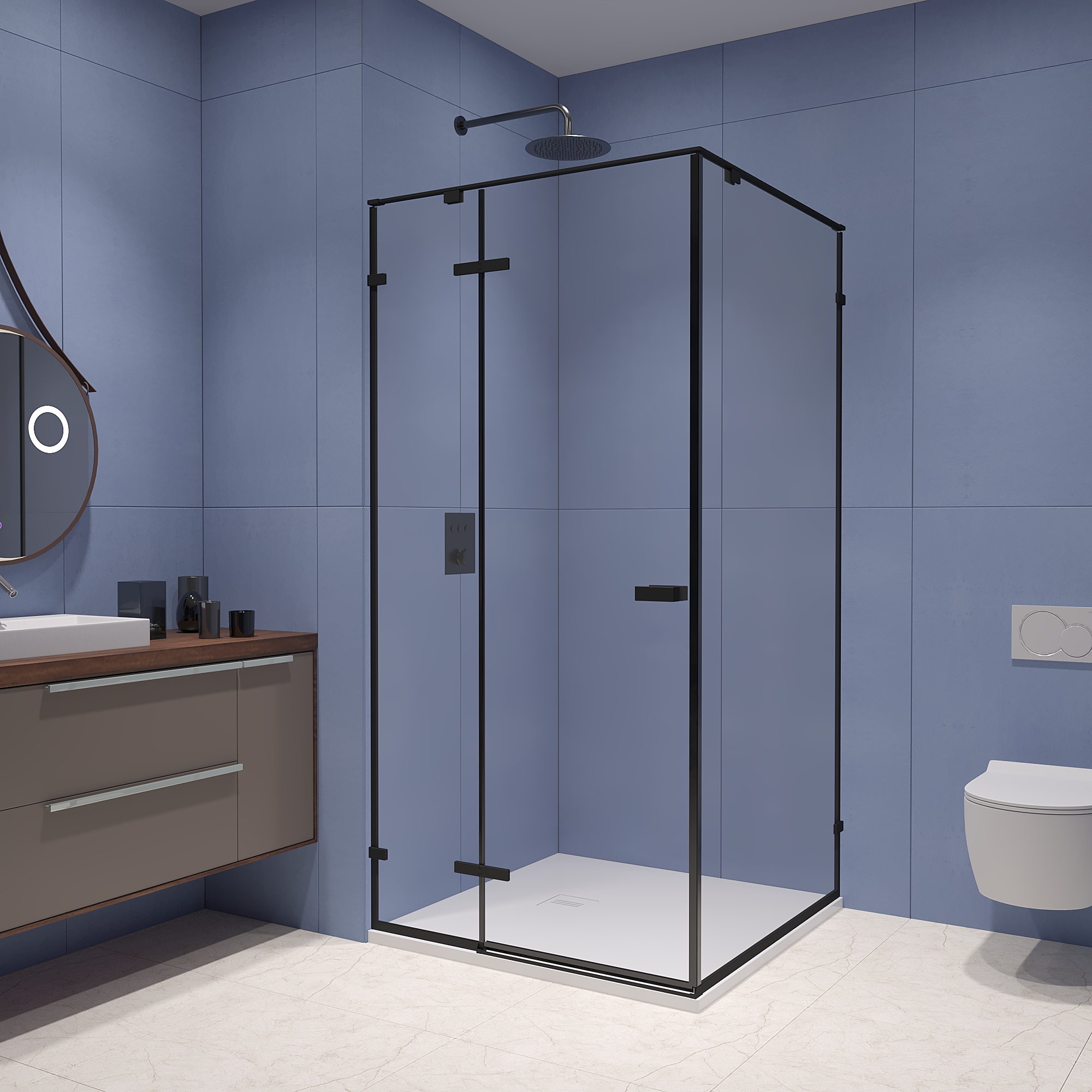 Душевой уголок RGW SV-030B (Прозрачное, 1000x1000)